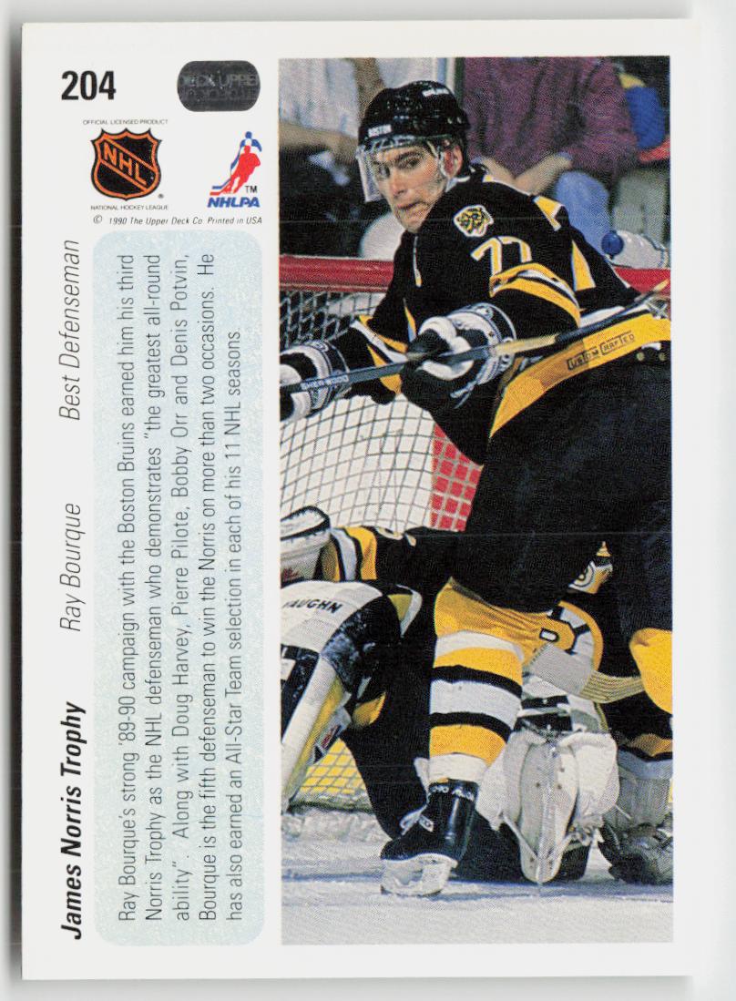 1990-91 Upper Deck #204b Ray Bourque