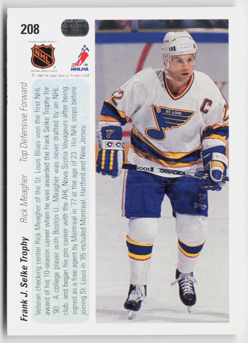 1990-91 Upper Deck #208b Rick Meagher