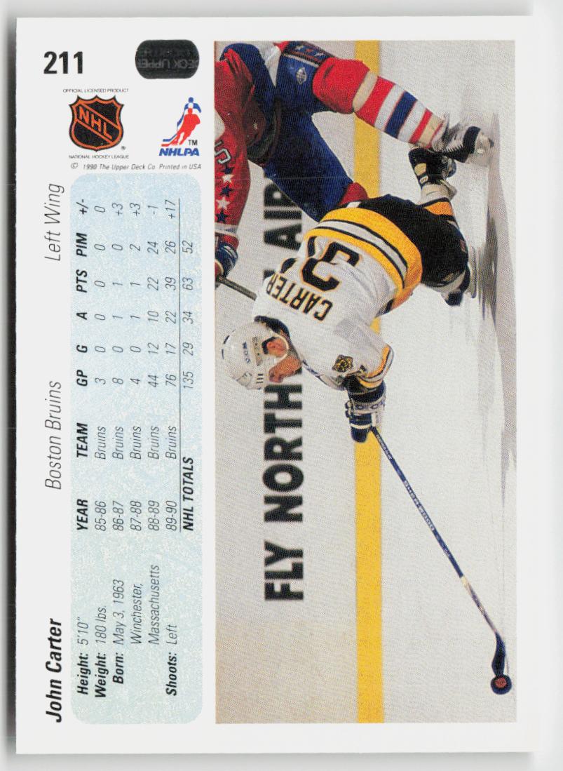 1990-91 Upper Deck #211 John Carter