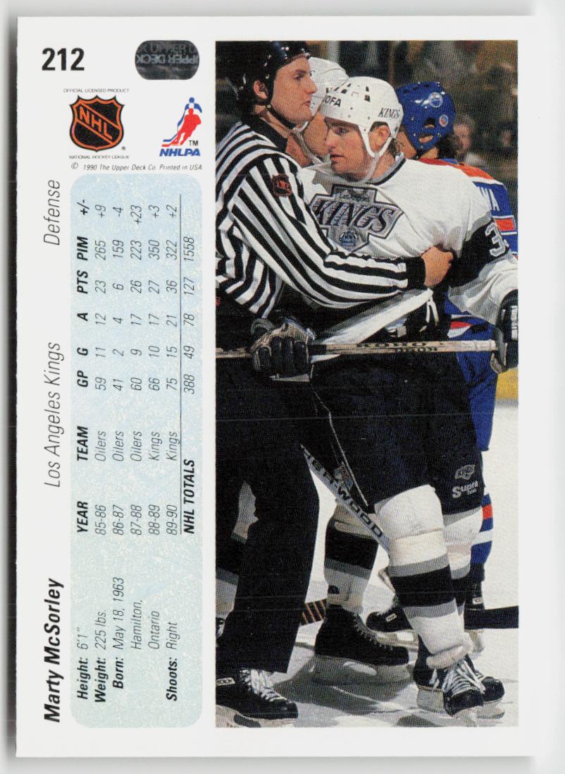 1990-91 Upper Deck #212 Marty McSorley