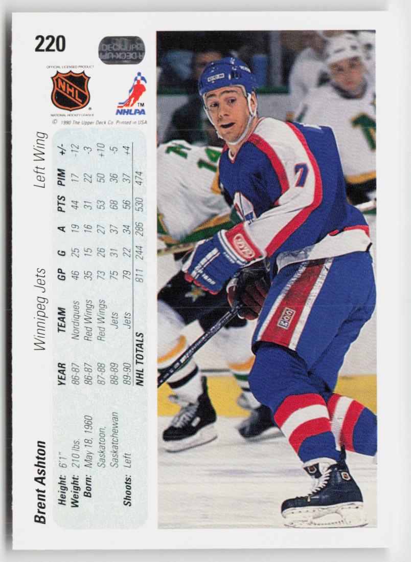 1990-91 Upper Deck #220 Brent Ashton