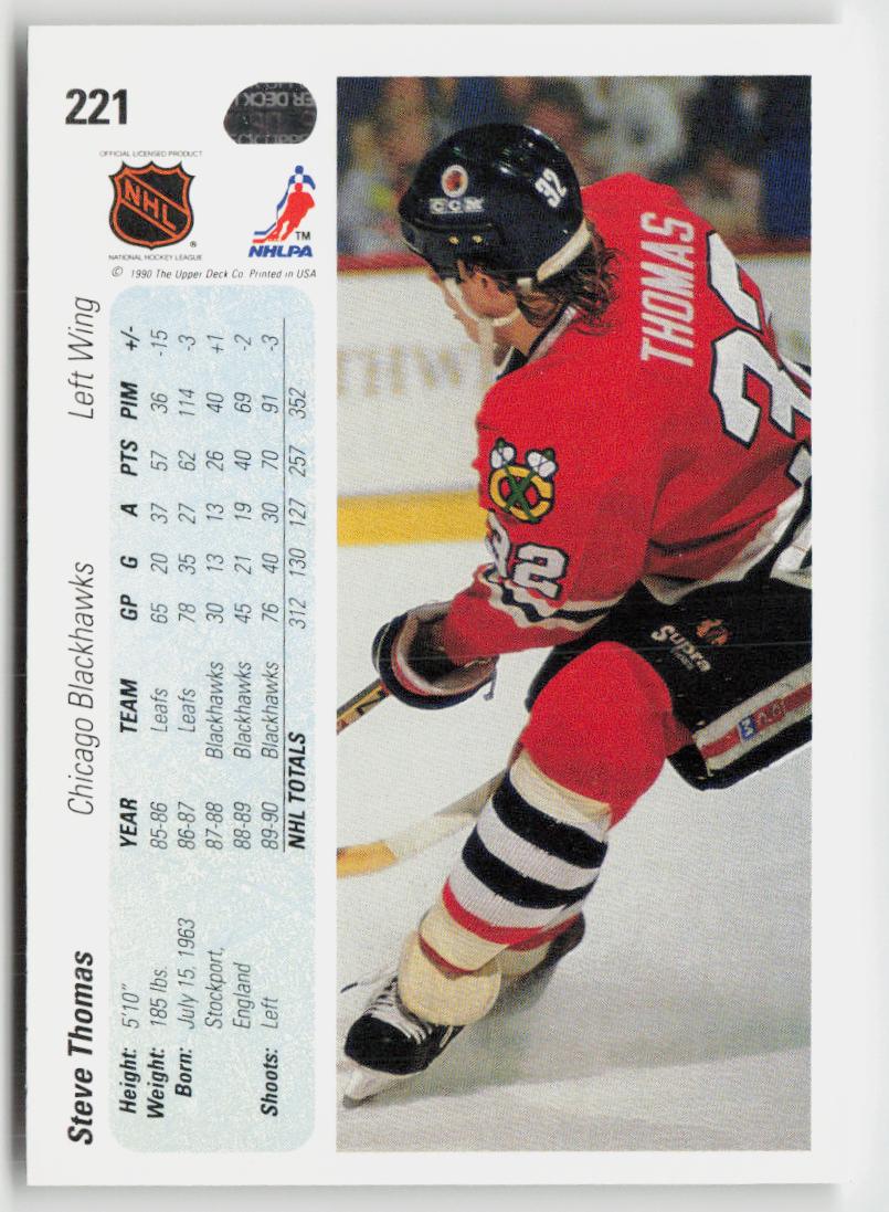 1990-91 Upper Deck #221 Steve Thomas