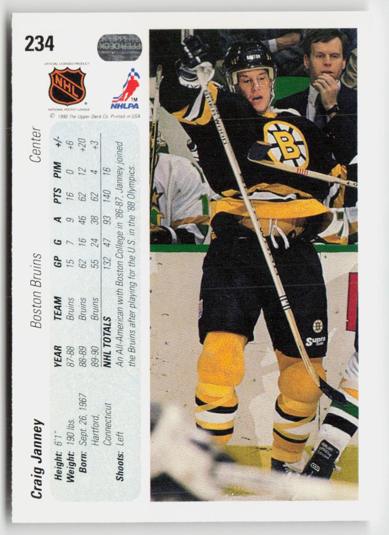 1990-91 Upper Deck #234b Craig Janney