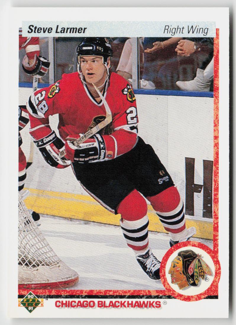 1990-91 Upper Deck #242b Steve Larmer
