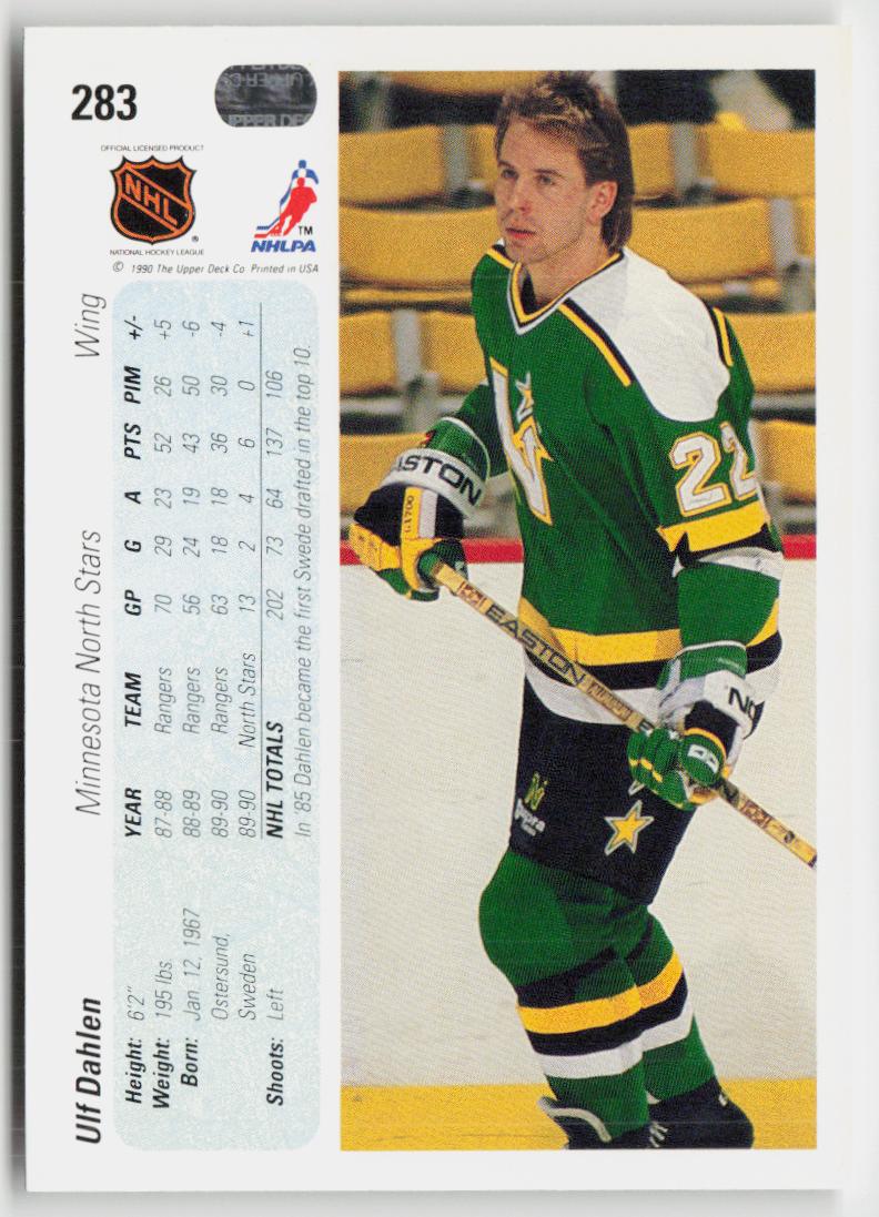 1990-91 Upper Deck #283 Ulf Dahlen