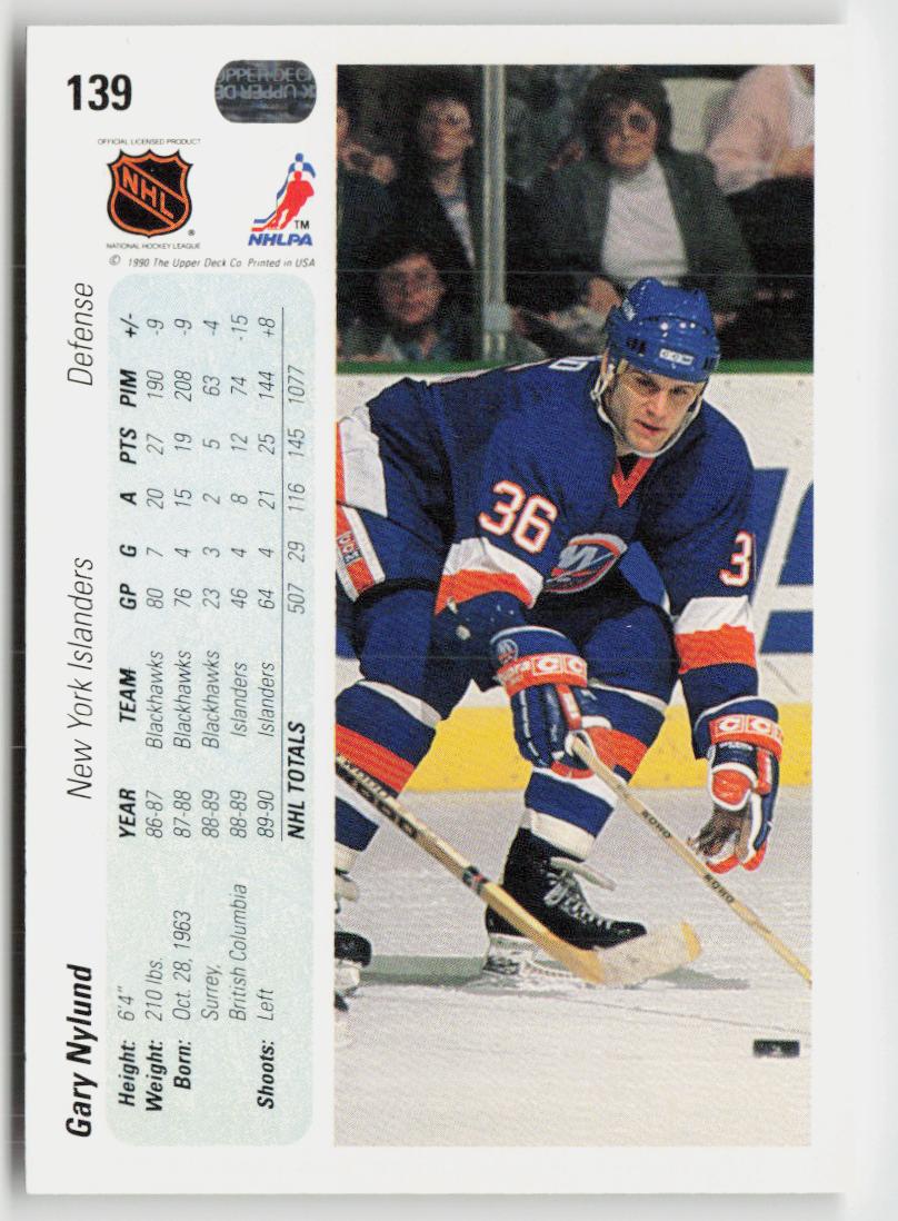 1990-91 Upper Deck #139c Gary Nylund