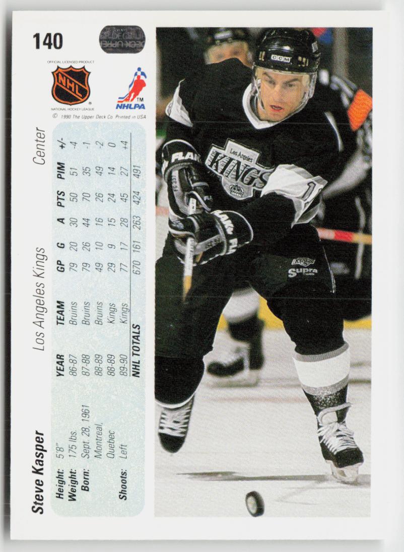 1990-91 Upper Deck #140 Steve Kasper