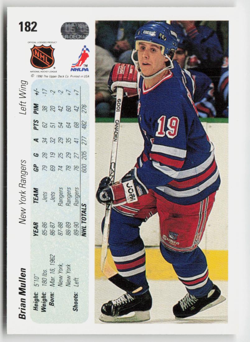 1990-91 Upper Deck #182c Brian Mullen
