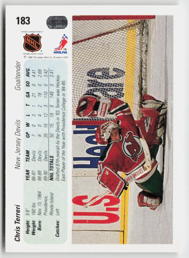1990-91 Upper Deck #183 Chris Terreri