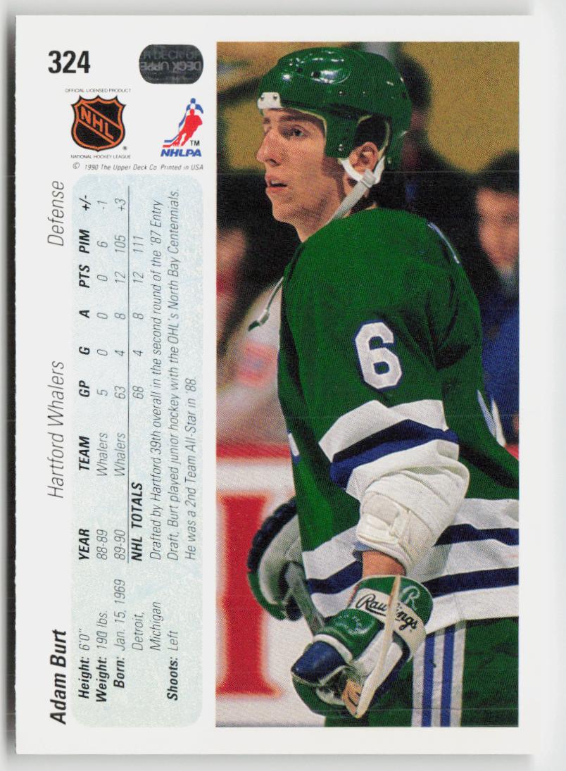 1990-91 Upper Deck #324 Adam Burt