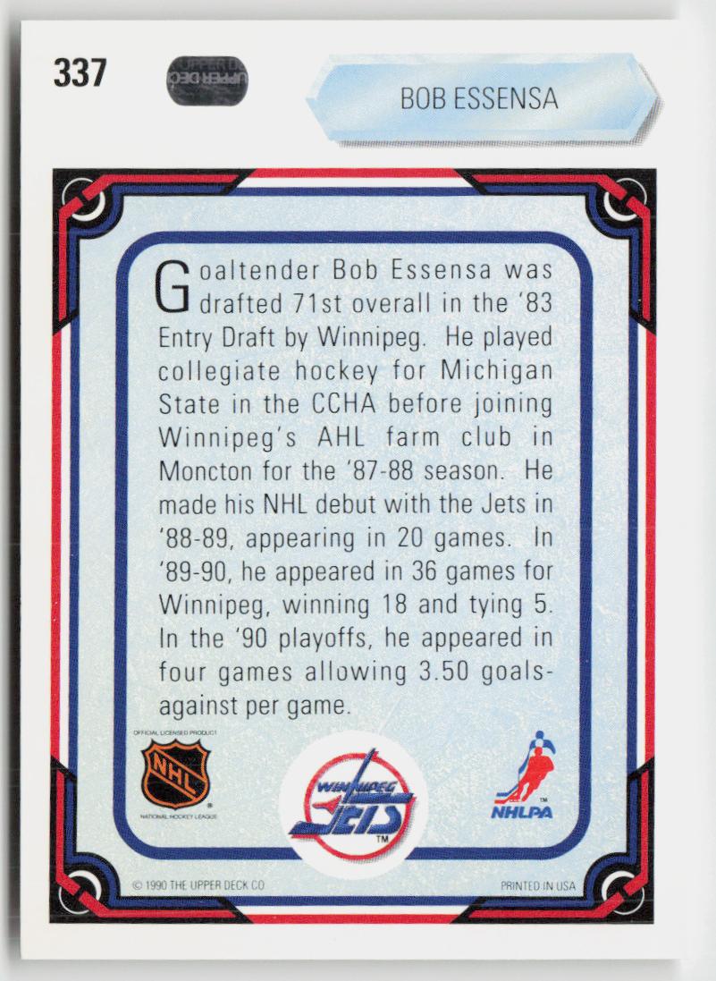 1990-91 Upper Deck #337 Bob Essensa