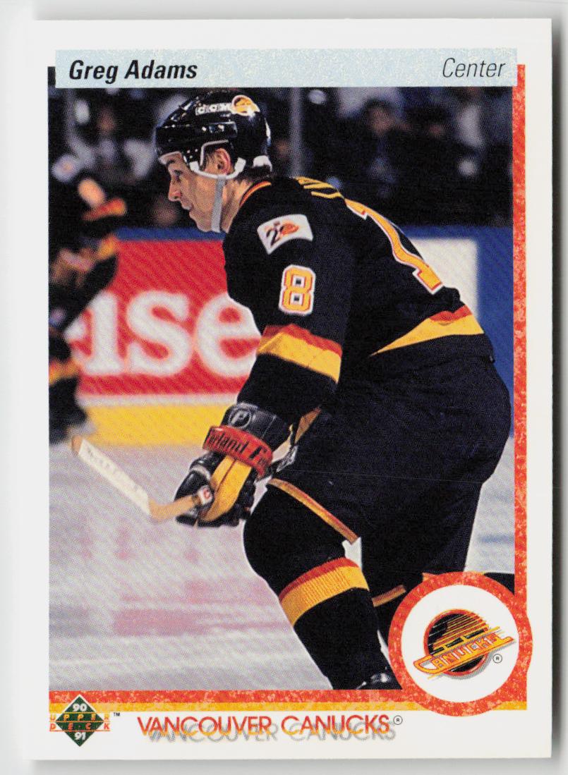 1990-91 Upper Deck #342b Greg Adams