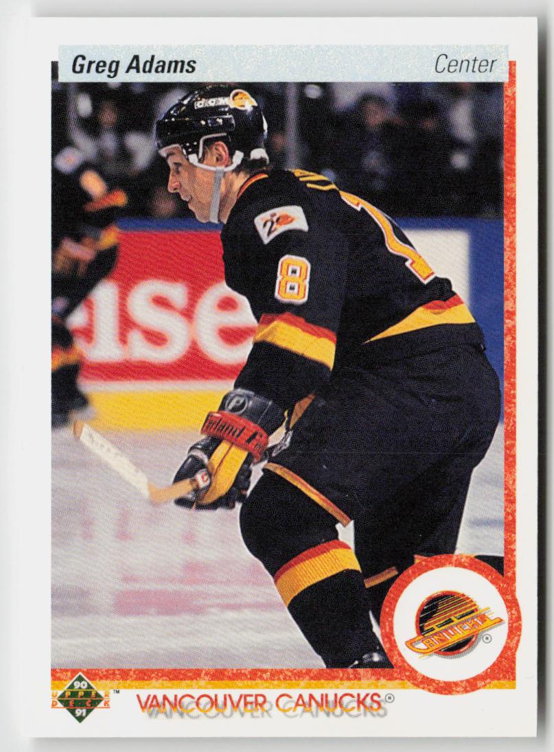 1990-91 Upper Deck #342b Greg Adams