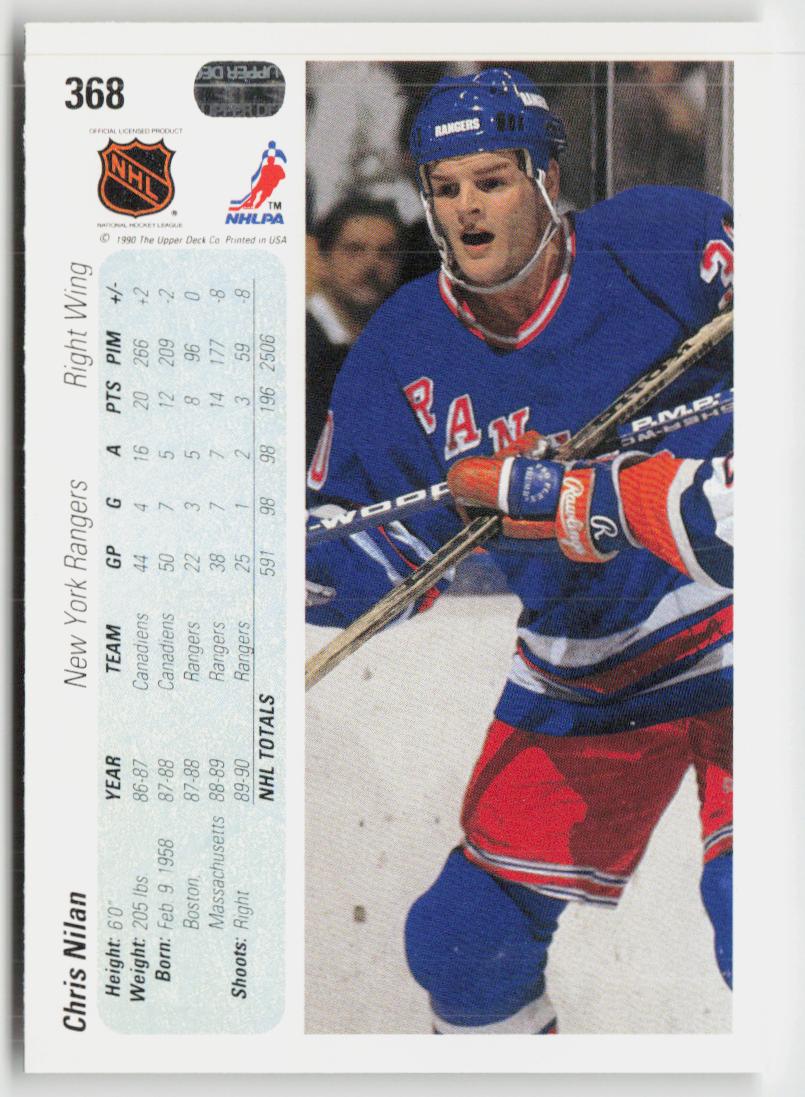 1990-91 Upper Deck #368 Chris Nilan