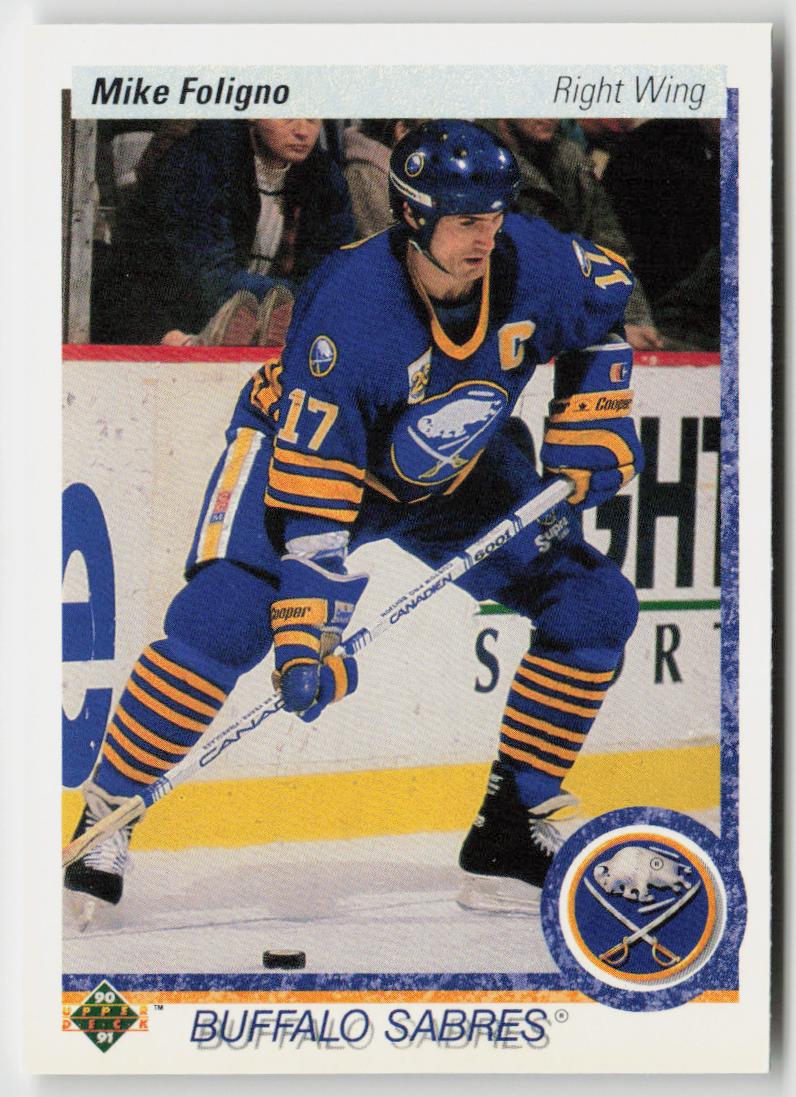 1990-91 Upper Deck #378b Mike Foligno