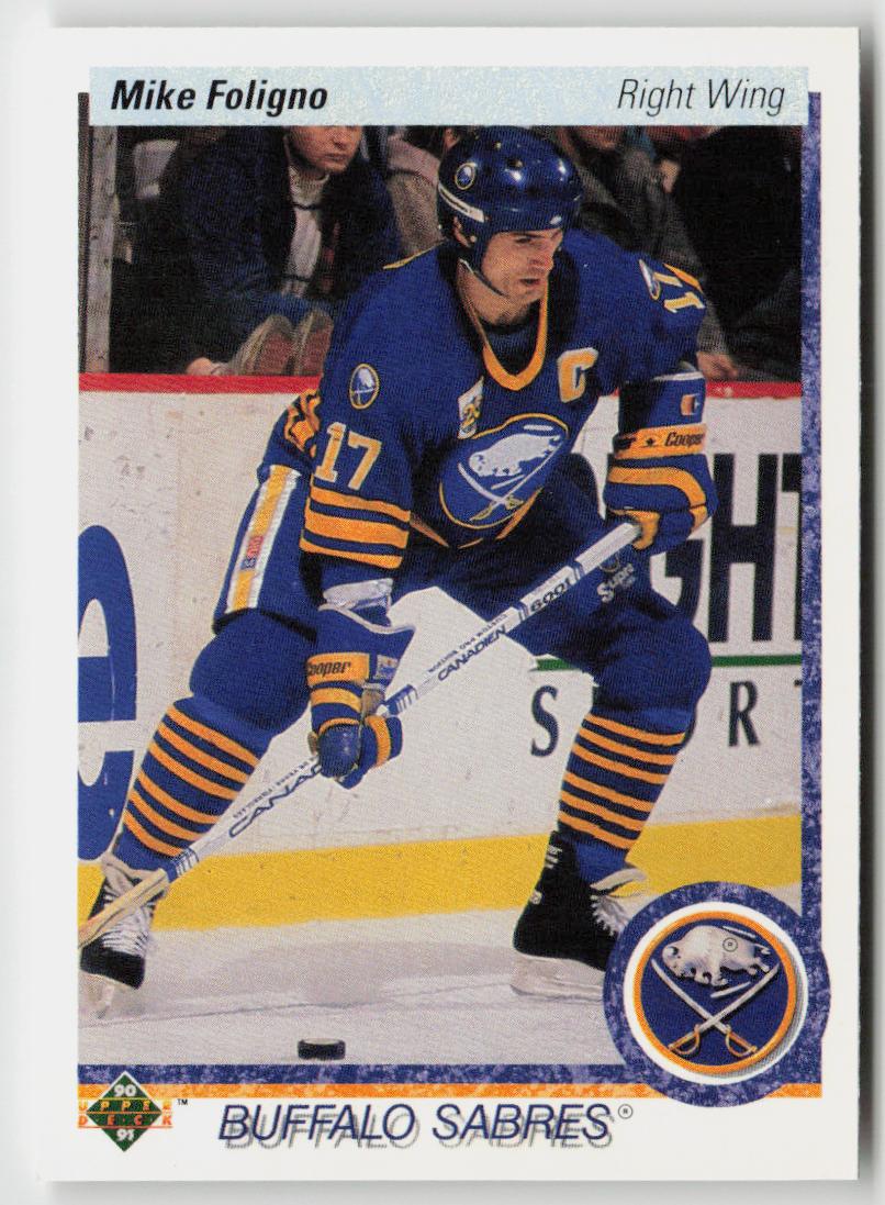 1990-91 Upper Deck #378b Mike Foligno