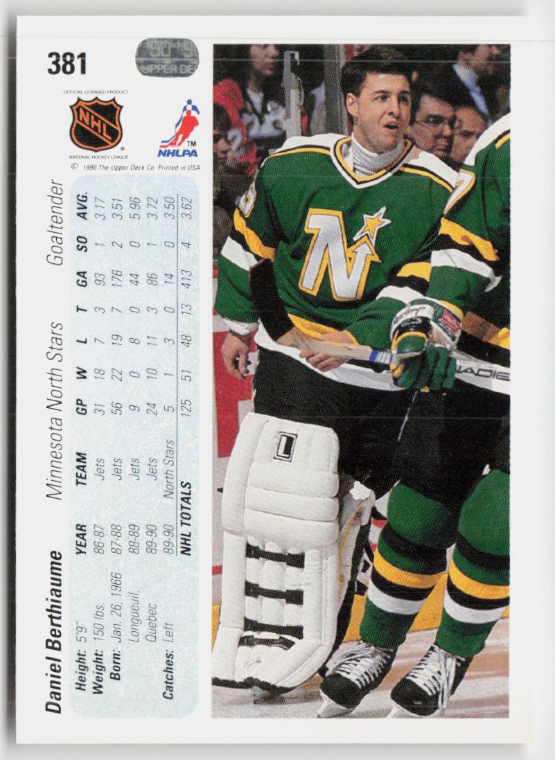 1990-91 Upper Deck #381 Daniel Berthiaume