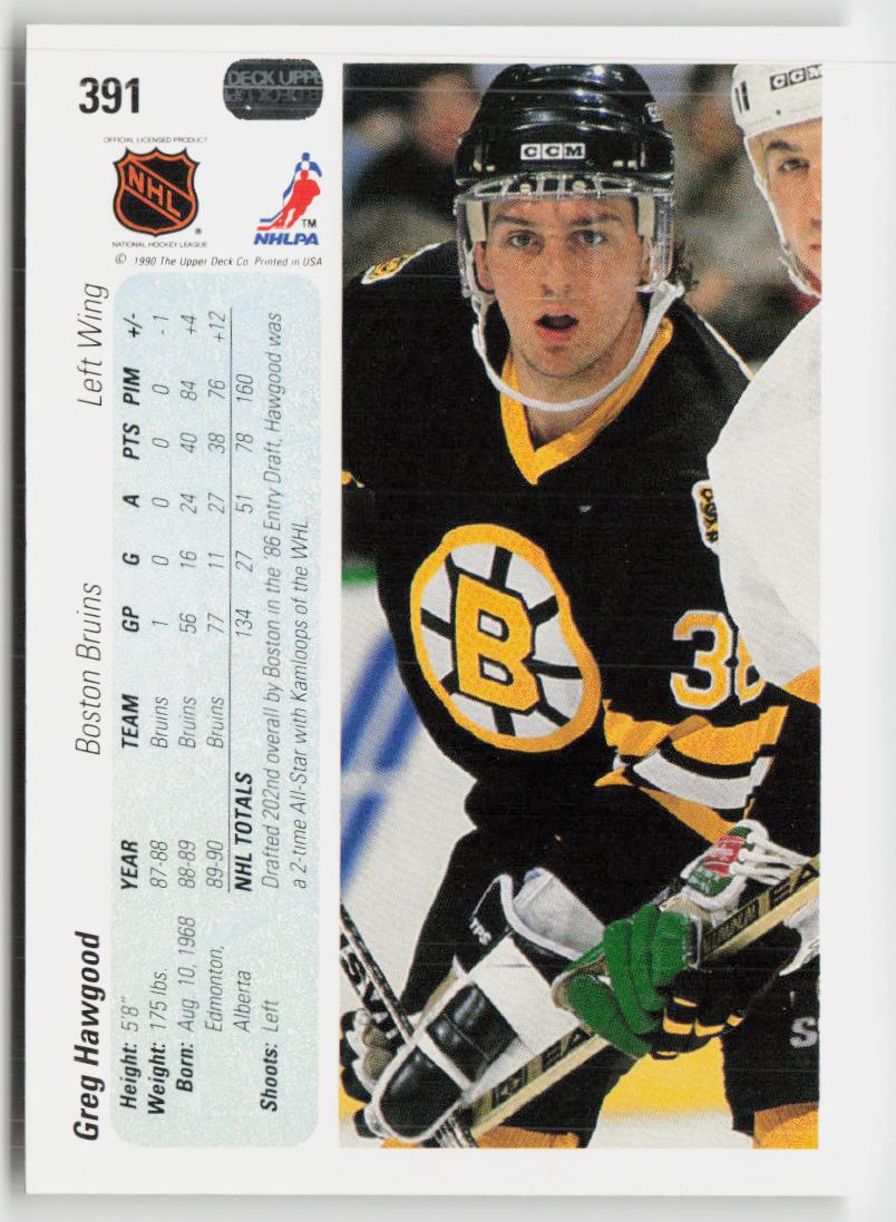 1990-91 Upper Deck #391 Greg Hawgood