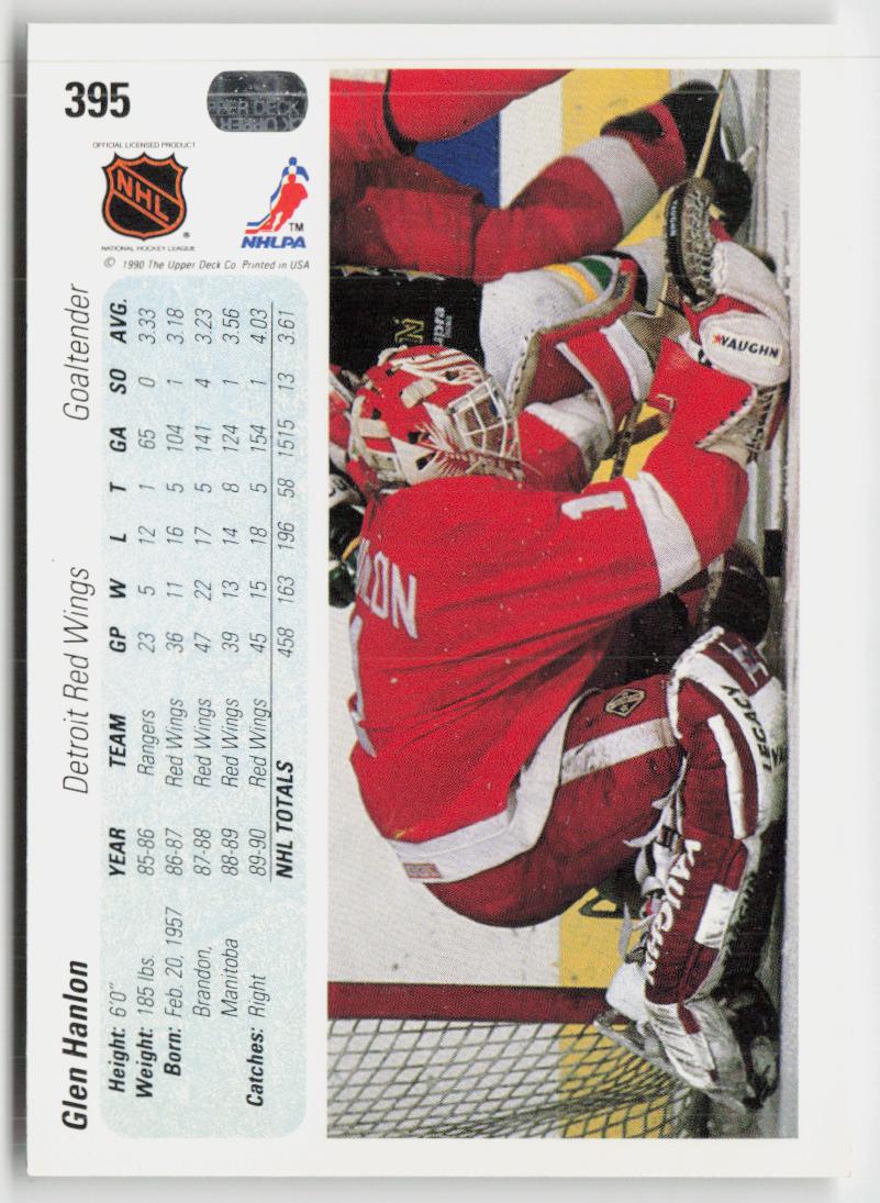 1990-91 Upper Deck #395 Glen Hanlon