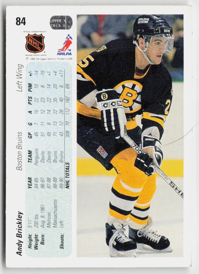 1990-91 Upper Deck #84 Andy Brickley