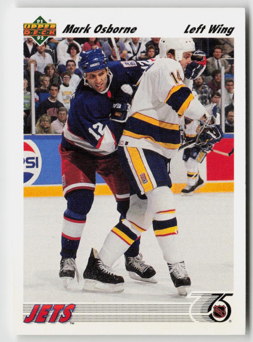 1991-92 upper deck #296 Mark Osborne