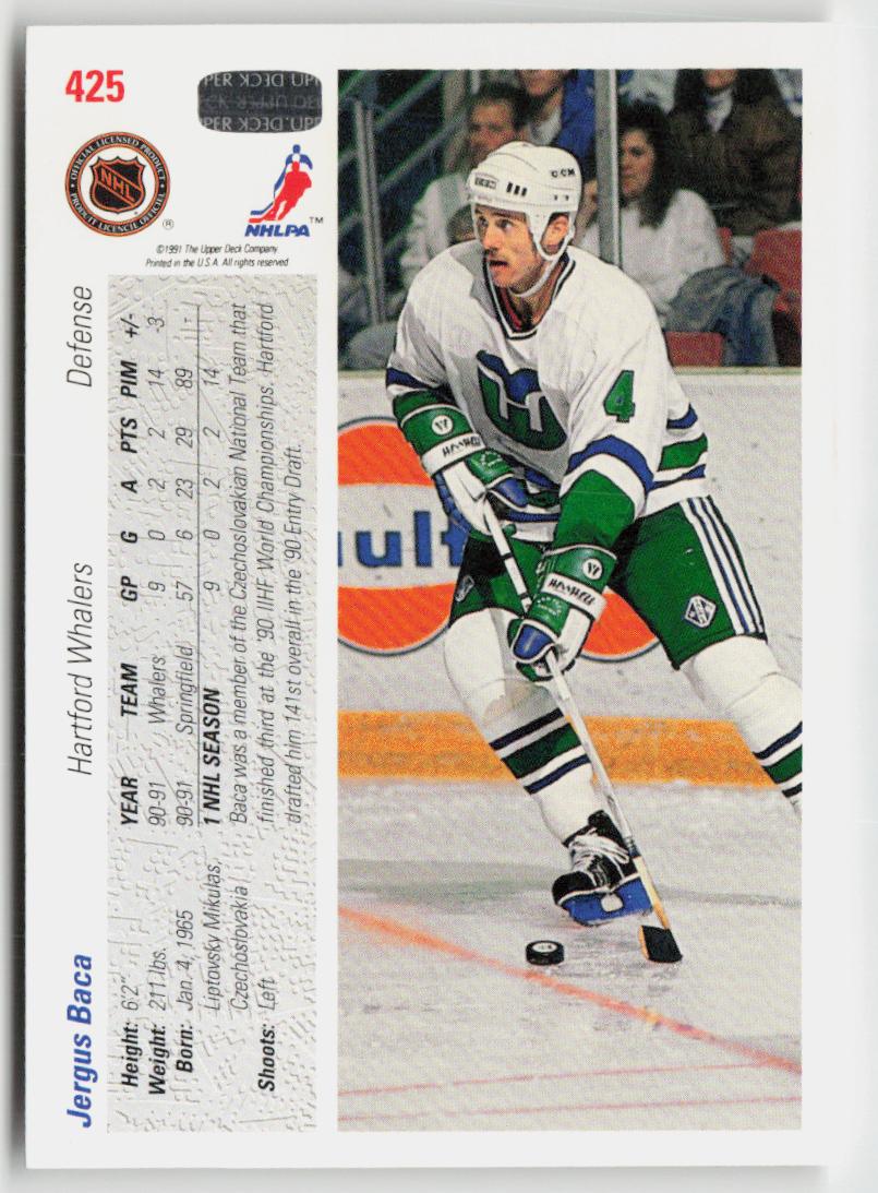 1991-92 upper deck #425b Jergus Baca