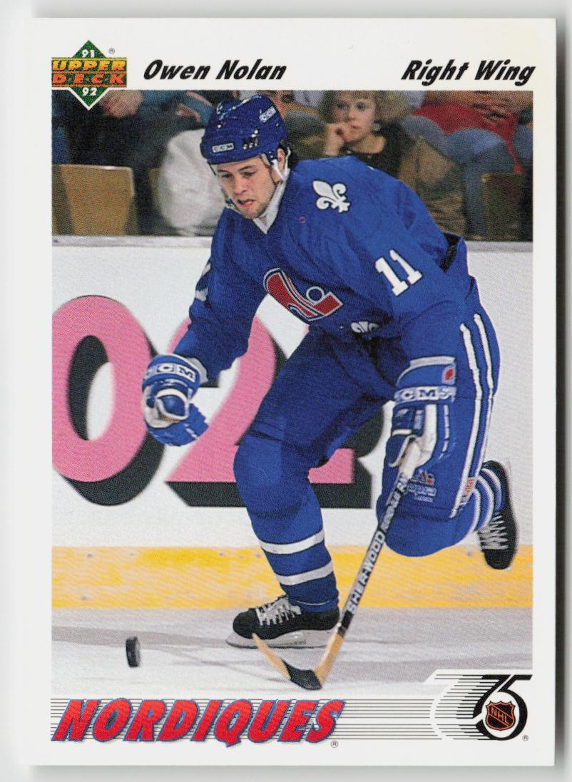 1991-92 upper deck #367 Owen Nolan