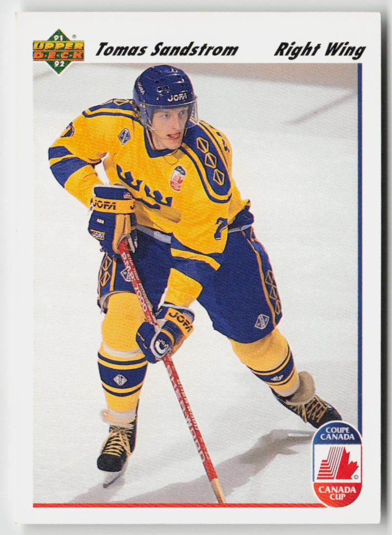 1991-92 upper deck #30b Tomas Sandstrom
