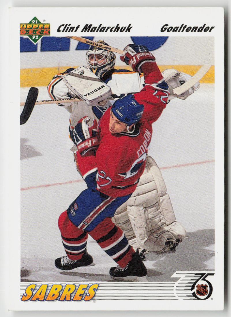 1991-92 upper deck #368 Clint Malarchuk