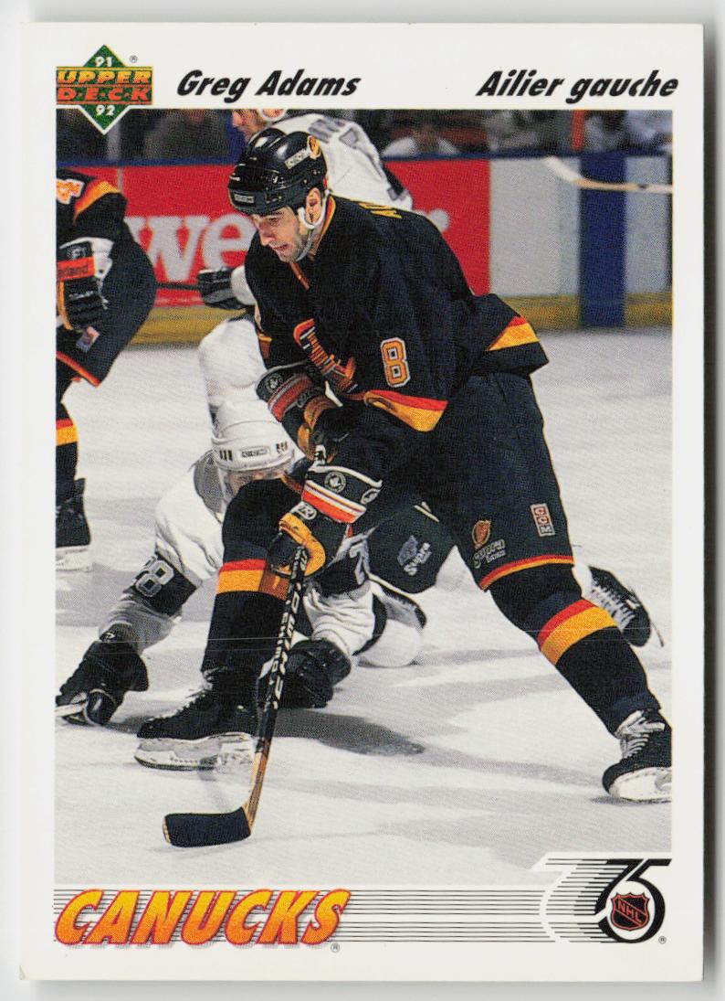 1991-92 Upper Deck French #426 Greg Adams