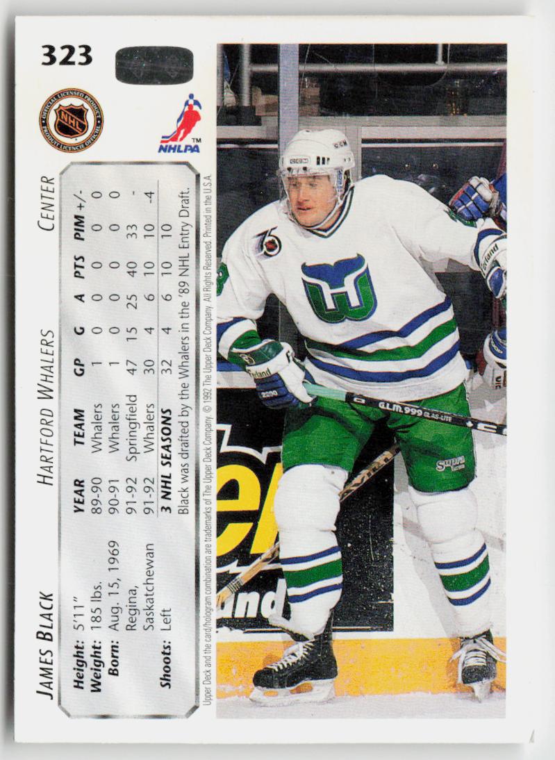 1992-93 Upper Deck #323 James Black