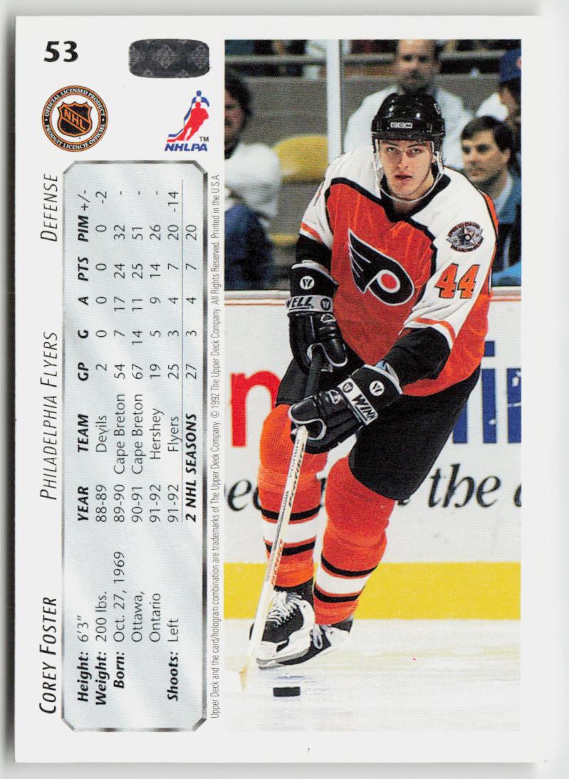 1992-93 Upper Deck #53 Corey Foster