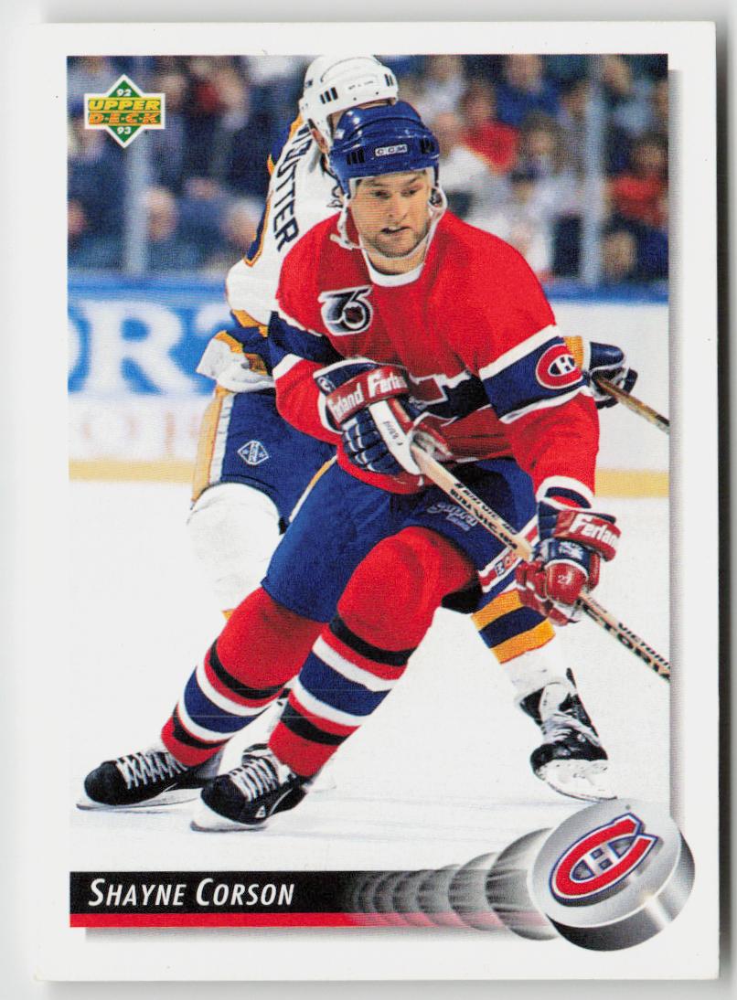 1992-93 Upper Deck #330 Shayne Corson