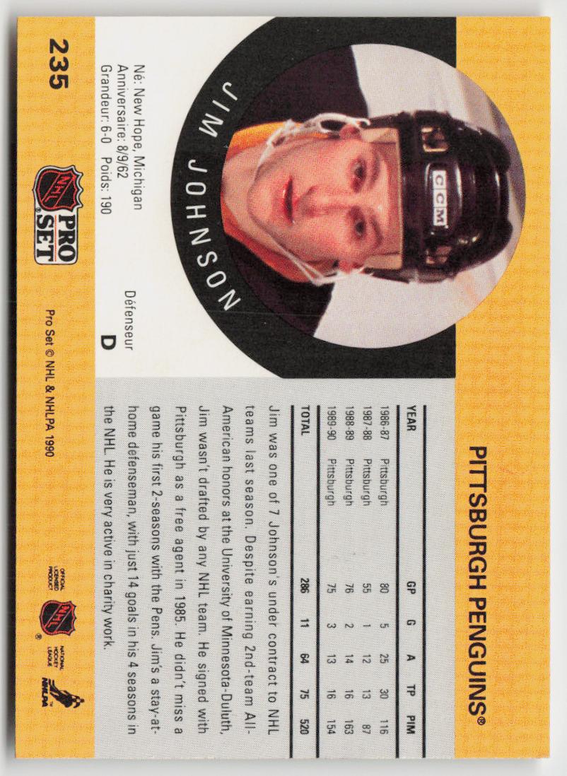 1990-91 Pro Set #235 Jim Johnson