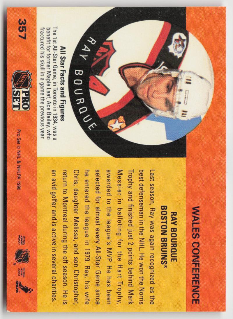 1990-91 Pro Set #357 Ray Bourque
