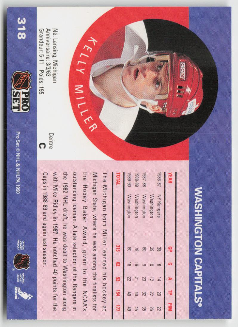 1990-91 Pro Set #318 Kelly Miller