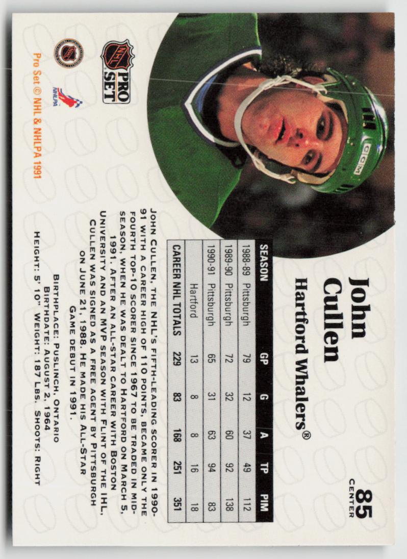 1991-92 Pro Set #85 John Cullen