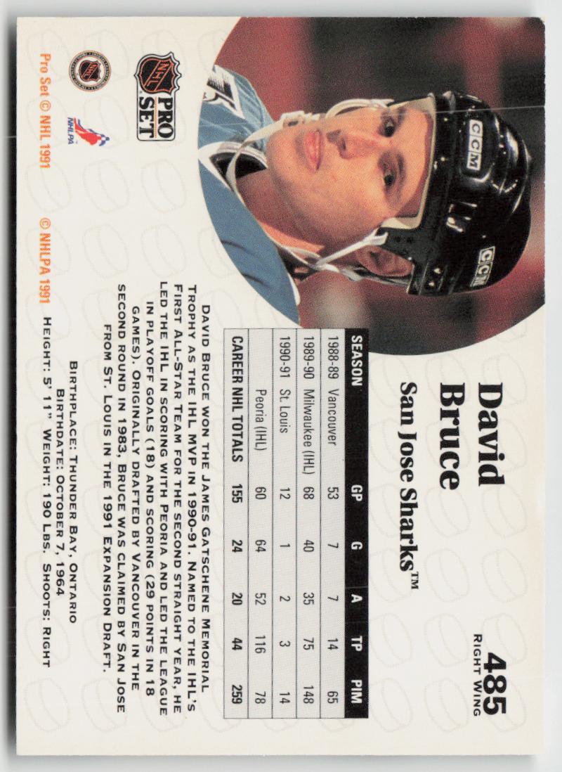 1991-92 Pro Set #485 David Bruce