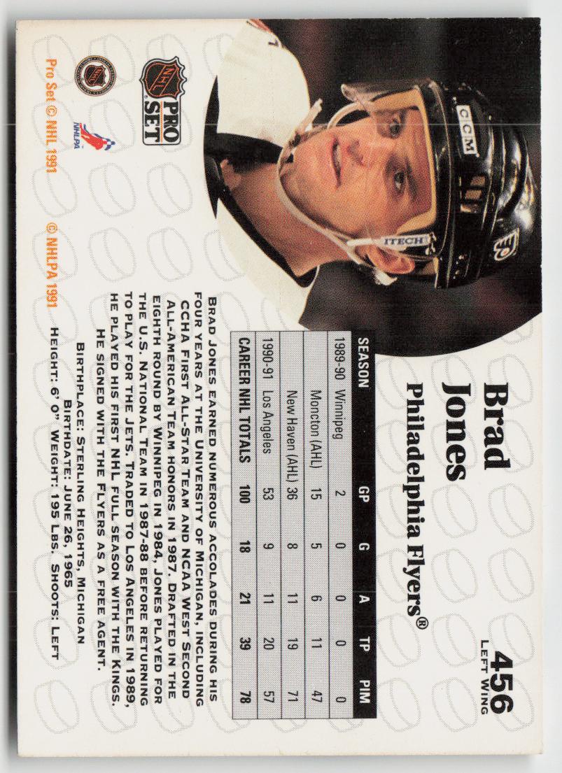 1991-92 Pro Set #456 Brad Jones