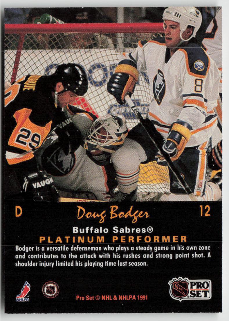 1991-92 Pro Set Platinum #12 Doug Bodger