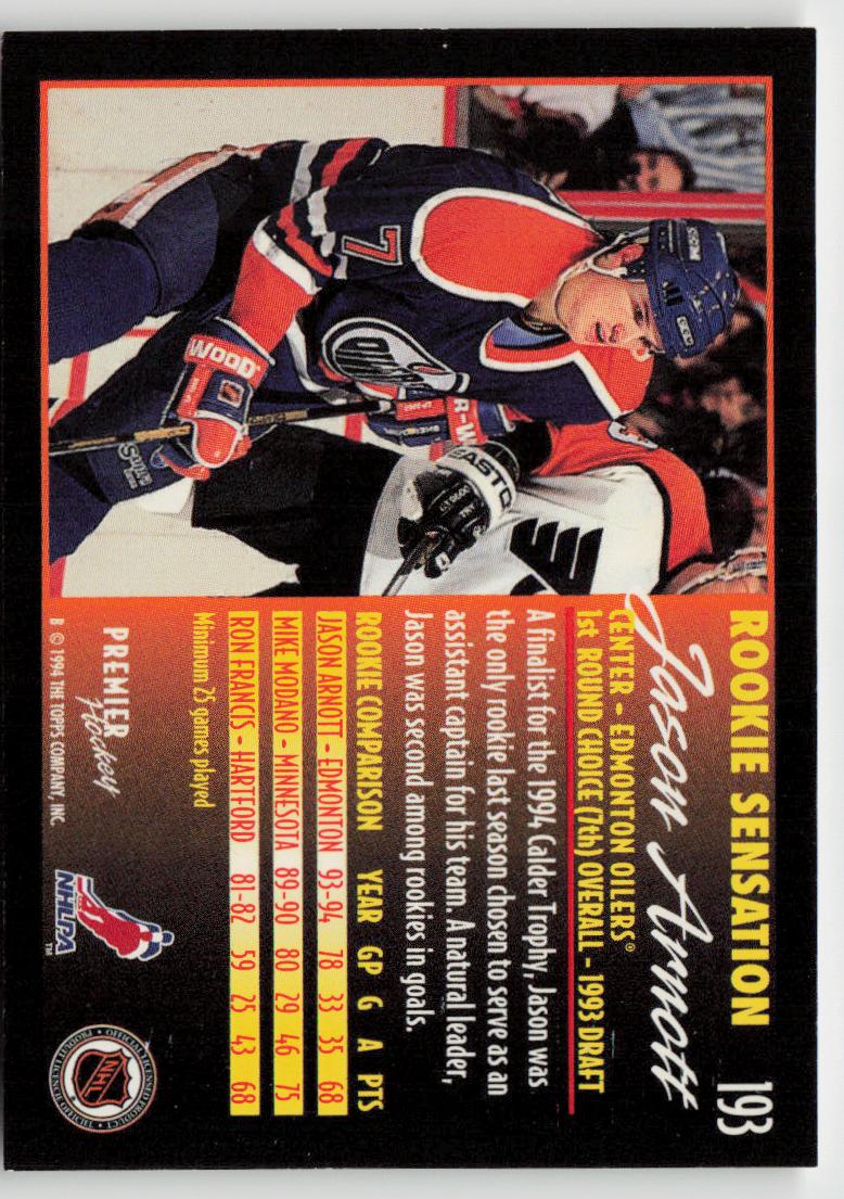 1994-95 Topps Premier #193 Jason Arnott