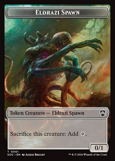 Eldrazi Spawn // Worm Double-Sided Token