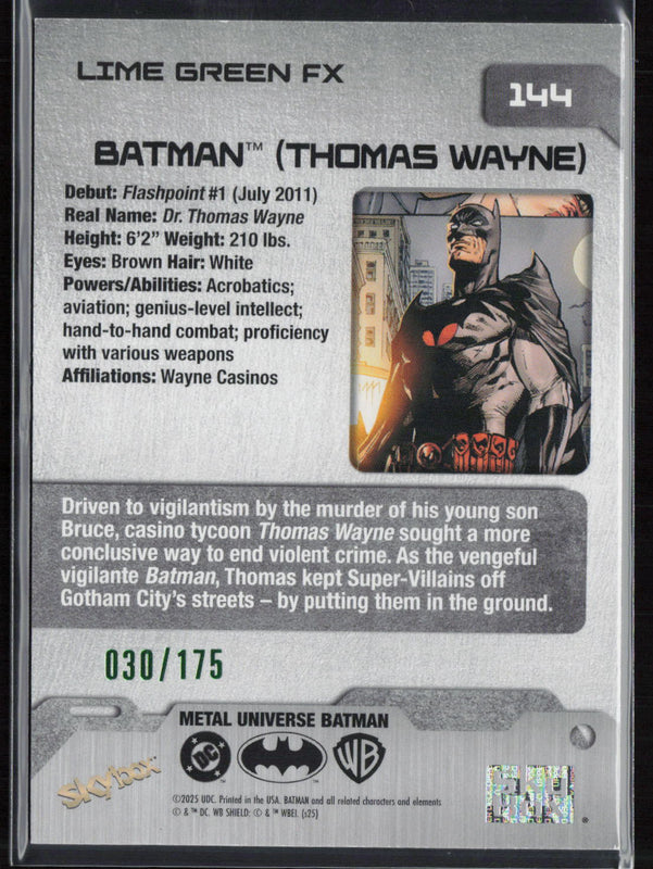 144 Batman (Thomas Wayne) Lime Green FX - 30/175