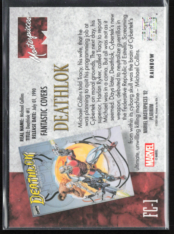 FC-1 Deathlok (1990) #1 Fantastic Covers Rainbow