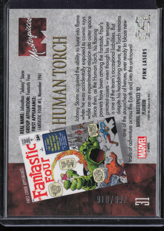 31 Human Torch Pink Lasers 910/992