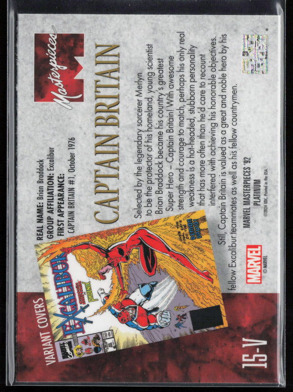 15-V Captain Britain Variant Cover