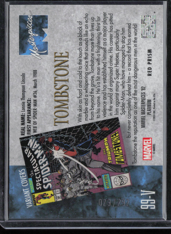 99-V Tombstone Variant Cover Red Prism 29/292