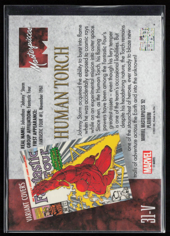 31-V Human Torch Variant Cover