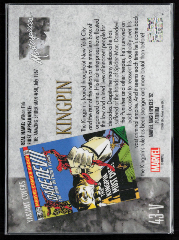 43-V Kingpin Variant Cover