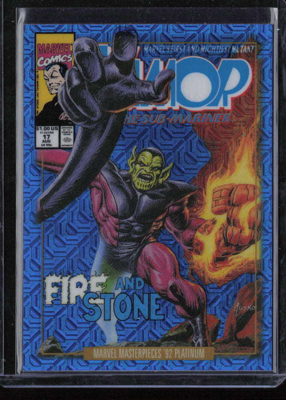 84-V Super Skrull Variant Cover Blue Traxx